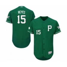 Men's Pittsburgh Pirates #15 Pablo Reyes Green Celtic Flexbase Authentic Collection Baseball Player Jersey