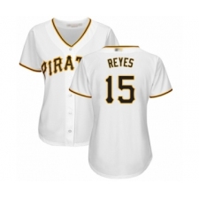 Women's Pittsburgh Pirates #15 Pablo Reyes Authentic White Home Cool Base Baseball Player Jersey