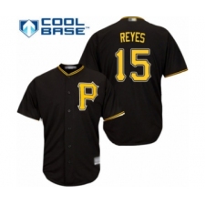 Youth Pittsburgh Pirates #15 Pablo Reyes Authentic Black Alternate Cool Base Baseball Player Jersey