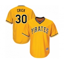 Youth Pittsburgh Pirates #30 Kyle Crick Authentic Gold Alternate Cool Base Baseball Player Jersey