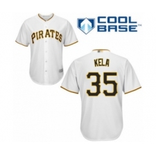 Youth Pittsburgh Pirates #35 Keone Kela Authentic White Home Cool Base Baseball Player Jersey
