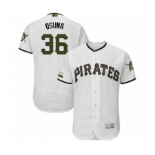 Men's Pittsburgh Pirates #36 Jose Osuna White Alternate Authentic Collection Flex Base Baseball Player Jersey