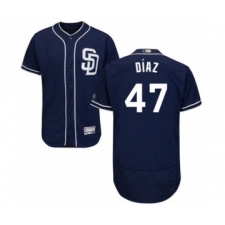 Men's San Diego Padres #47 Miguel Diaz Navy Blue Alternate Flex Base Authentic Collection Baseball Player Jersey