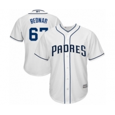 Youth San Diego Padres #67 David Bednar Authentic White Home Cool Base Baseball Player Jersey