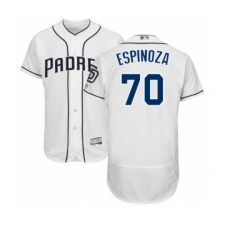 Men's San Diego Padres #70 Anderson Espinoza White Home Flex Base Authentic Collection Baseball Player Jersey