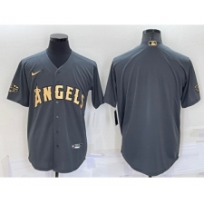 Men's Los Angeles Angels Blank Grey 2022 All Star Stitched Cool Base Nike Jersey