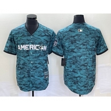 Men's Nike Los Angeles Angels Blank Teal 2023 All Star Cool Base Stitched Jersey