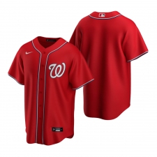 Men's Nike Washington Nationals Blank Red Alternate Stitched Baseball Jersey