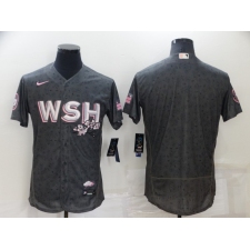 Men's Washington Nationals Blank Gray 2022 City Connect Replica Player Jersey