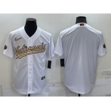 Men's Washington Nationals Blank White 2022 All Star Stitched Cool Base Nike Jersey