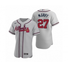 Men's Atlanta Braves #27 Fred McGriff Nike Gray Authentic 2020 Road Jersey