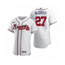 Men's Atlanta Braves #27 Fred McGriff Nike White 2020 Authentic Jersey