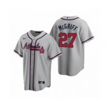 Youth Atlanta Braves #27 Fred McGriff Nike Gray 2020 Replica Road Jersey