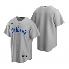 Men's Nike Chicago Cubs Blank Gray Road Stitched Baseball Jersey