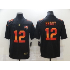 Men's Tampa Bay Buccaneers #12 Tom Brady Black colorful Nike Limited Jersey
