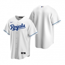 Men's Nike Kansas City Royals Blank White Home Stitched Baseball Jersey