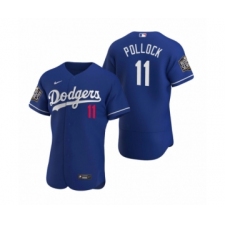 Men's Los Angeles Dodgers #11 A.J. Pollock Nike Royal 2020 World Series Authentic Jersey