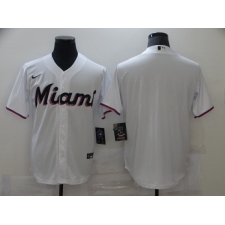 Men's Nike Miami Marlins Blank White Alternate Stitched Baseball Jersey
