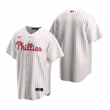 Men's Nike Philadelphia Phillies Blank White Home Stitched Baseball Jersey