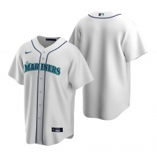 Men's Nike Seattle Mariners Blank White Home Stitched Baseball Jersey
