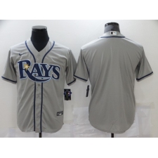 Men's Nike Tampa Bay Rays Blank Gray Home Stitched Baseball Jersey