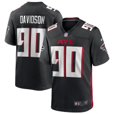 Men's Atlanta Falcons #90 Marlon Davidson Nike Black Player Game Jersey