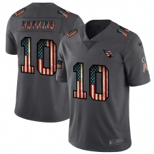 Men's Nike Arizona Cardinals #10 DeAndre Hopkins 2018 Salute to Service Retro USA Flag Limited NFL Jersey