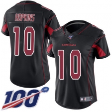 Women's Nike Arizona Cardinals #10 DeAndre Hopkins Black Stitched NFL Limited Rush 100th Season Jersey