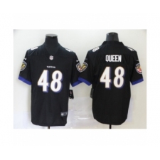 Baltimore Ravens #48 Patrick Queen Black Alternate Vapor Untouchable Limited Player Football Jersey