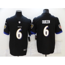 Men's Baltimore Ravens #6 Patrick Queen Nike Black Limited Player Jersey