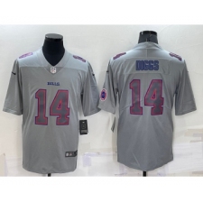 Men's Buffalo Bills #14 Stefon Diggs LOGO Grey Atmosphere Fashion Vapor Untouchable Stitched Limited Jersey