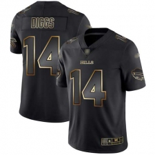 Nike Buffalo Bills #14 Stefon Diggs Black-Gold Men's Stitched NFL Vapor Untouchable Limited Jersey