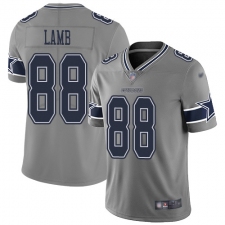 Men's Dallas Cowboys #88 CeeDee Lamb Gray Stitched Limited Inverted Legend Jersey
