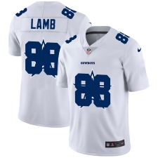 Men's Dallas Cowboys #88 CeeDee Lamb White Nike White Shadow Edition Limited Jersey