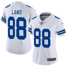 Women's Dallas Cowboys #88 CeeDee Lamb White Stitched Vapor Untouchable Limited Jersey