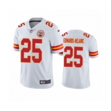 Kansas City Chiefs #25 Clyde Edwards-Helaire White 2020 NFL Draft Vapor Limited Jersey