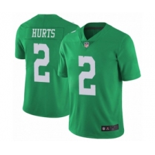 Philadelphia Eagles #2 Jalen Hurts Limited Green Rush Vapor Untouchable Football Jersey
