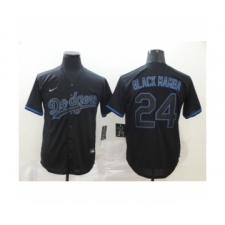 Los Angeles Dodgers #24 Kobe Bryant Black Shadow 2020 Cool Base jerseys