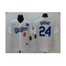 Los Angeles Dodgers Kobe Bryant White Jersey
