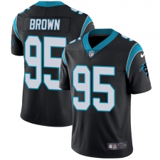 Men's Carolina Panthers #95 Derrick Brown Black Team Color Stitched NFL Vapor Untouchable Limited Jersey