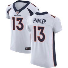 Men's Denver Broncos #13 KJ Hamler White Stitched New Elite Jersey