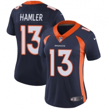 Women's Denver Broncos #13 KJ Hamler Navy Blue Alternate Stitched Vapor Untouchable Limited Jersey