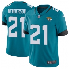 Men's Jacksonville Jaguars #21 C.J. Henderson Teal Green Alternate Stitched Vapor Untouchable Limited Jersey