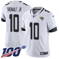 Men's Jacksonville Jaguars #10 Laviska Shenault Jr. White Stitched 100th Season Vapor Untouchable Limited Jersey