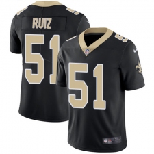 Men's New Orleans Saints #51 Cesar Ruiz Black Team Color Stitched NFL Vapor Untouchable Limited Jersey