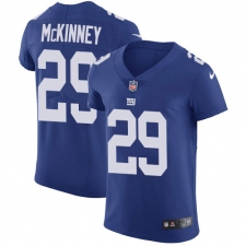 Men's New York Giants #29 Xavier McKinney Royal Blue Team Color Stitched Vapor Untouchable Elite Jersey