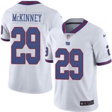Youth New York Giants #29 Xavier McKinney White Stitched Limited Rush Jersey