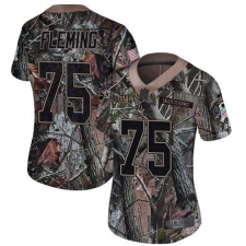 Women's New York Giants #75 Cameron Fleming Camo Stitched Limited Rush Realtree Jersey