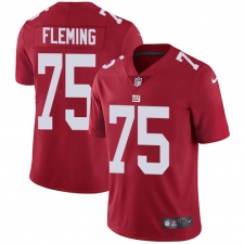 Youth New York Giants #75 Cameron Fleming Red Alternate Stitched Vapor Untouchable Limited Jersey