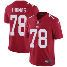 Men's New York Giants #78 Andrew Thomas Red Alternate Stitched NFL Vapor Untouchable Limited Jersey